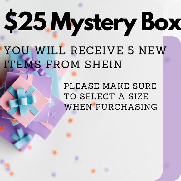 Shein $25 Mystery Box Sale.